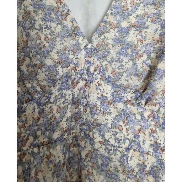 Women's - Astr the Label Floral Tiered Maxi Dress, Size XL - Picture 6 of 12